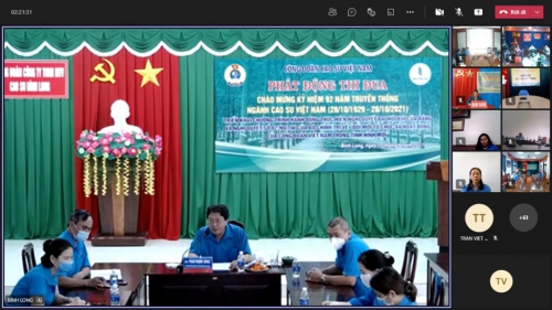 Phát động phong trào thi đua chào mừng kỷ niệm 92 năm truyền thống ngành cao su
