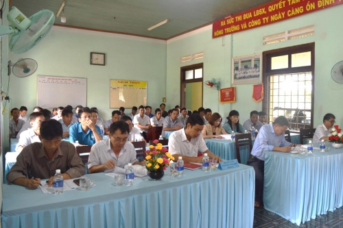 Hội nghị sơ kết 6 tháng đầu năm 2022 Đảng bộ Công ty Cổ phần Cao su Sa Thầy