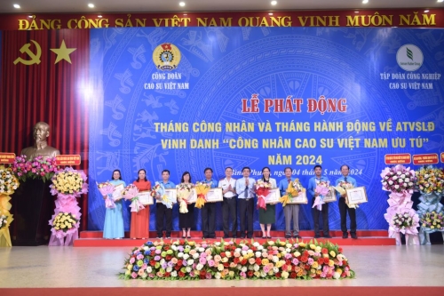 Vinh danh 233 Công nhân Cao su Việt Nam ưu tú