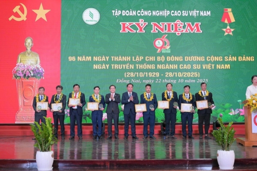 Phát huy truyền thống 96 năm, ngành Cao su Việt Nam đồng hành cùng đất nước bước vào kỷ nguyên vươn mình